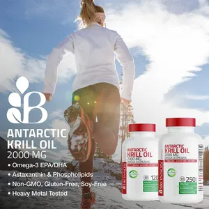 kundenspezifisches antarktisches krillöl softgel 2000 mg enthält omega-3-fettsäuren epa dha astaxanthin phosphatid krillöl-supplement