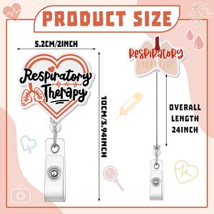Porta Tarjetas de Identificación Retráctiles de Acrílico con Clip, Regalo para Trabajadores Sociales, Dentistas, Enfermeras y Más - Product Image 3