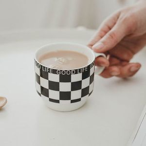 <b>Small</b> Espresso Mug Ceramic Black or Red Cartoon Pattern Coffee Mug Eco-friendly Reusable Food Safe <b>Microwave</b> Dishwasher Safe - Product Image 5