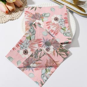 Nuovi <span class=keywords><strong>tovaglioli</strong></span> di fiori rosa personalizzati ISO9001 certificati fabbrica compleanno <span class=keywords><strong>tovaglioli</strong></span> usa e getta per cena tovagliolo <span class=keywords><strong>Decoupage</strong></span> - Product Image 4