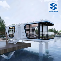 Expédition rapide 40ft Tiny Mobile Steel Container House Inspired Space Capsule Design pour une utilisation en extérieur dans les hôtels Villas Home