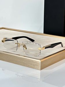 Monture de Lunettes Optiques de Luxe Designer 2025 en Acétate Métallique, Lunettes de Lecture Multisports Sans Monture à Coupe Diamant pour Femmes et Hommes - Product Image 5