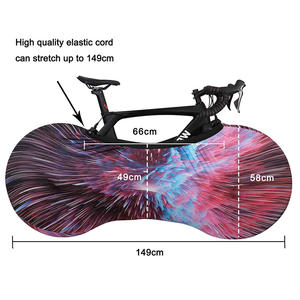 Housse <span class=keywords><strong>de</strong></span> vélo personnalisée pour l'extérieur avec impression <span class=keywords><strong>de</strong></span> logo OEM ODM, tissu résistant aux intempéries, drapeau <span class=keywords><strong>de</strong></span> promotion pour vélo - Product Image 2