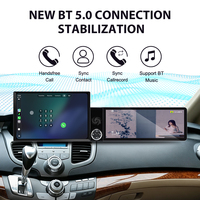 ZWNAV Pantalla de 13.1"+12.3" para Honda Odyssey 2005-2010, Unidad Principal Android 15 con Carplay, DSP, GPS, Radio Multimedia para Auto, Estéreo OEM