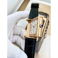 Montre classique étanche 5A Reverso de haute qualité, double fuseau horaire, montre de luxe automatique mécanique