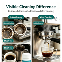 Tablettes effervescentes de nettoyage pour café, dissolvant les taches, pour l'entretien quotidien des équipements à expresso de barista