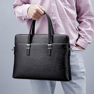 Fábrica de China al por mayor venta al por mayor nuevo estilo de <span class=keywords><strong>los</strong></span> hombres bolso maletín mensajero de cuero PU bolsa para enviar el mismo bolso de embrague de 14 pulgadas - Product Image 6