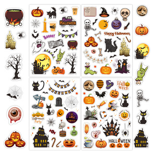 Adesivi <span class=keywords><strong>in</strong></span> Vinile Olografici a Forma di Zucca, Impermeabili, <span class=keywords><strong>Decorazioni</strong></span> Fai-<span class=keywords><strong>da</strong></span>-Te <span class=keywords><strong>per</strong></span> Feste di <span class=keywords><strong>Halloween</strong></span>, Decalcomanie Spaventose <span class=keywords><strong>per</strong></span> Bambini - Product Image 1