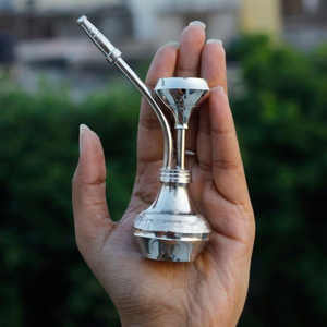 Mini chicha artisanale en laiton, objet décoratif vintage, chicha arabe de collection, décoration de table, article cadeau pour la décoration de la maison - Product Image 3