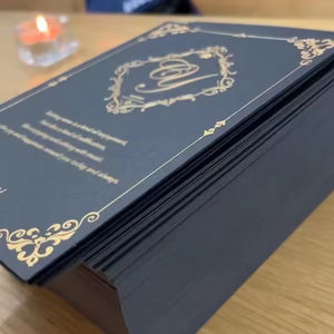 Cetak Logo kustom bisnis desain penuh warna terima kasih kartu ucapan kertas Kraft untuk promosi dan pesan terima kasih - Product Image 3