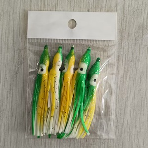 Señuelo Artificial Luminoso de PVC para Pesca en Agua Salada, 5 Unidades sin Anzuelos, Cebo para Barco - Product Image 6