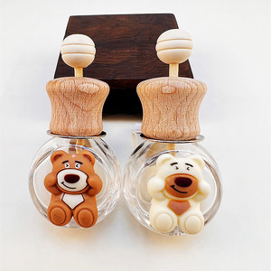 Miễn Phí Mẫu Giá Rẻ 8Ml Rỗng Thủy Tinh Xe Treo Làm Mát Không Khí Nước Hoa Chai Hương Thơm Xe Khuếch Tán Chai Với Clip - Product Image 4