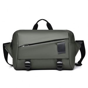 Sac banane unisexe personnalisé à rayures, imperméable, pour poitrine, sport de plein air, course à pied, avec fermeture éclair, motif ceinture - Product Image 1