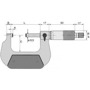 VOGEL - 231352 External micrometer - EAN 4010873373527 MICROMETERS AND <b>DIAL</b> <b>GAUGES</b> - Product Image 1