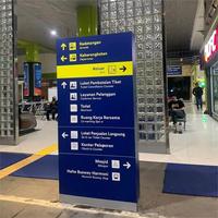 Matériaux durables pour les panneaux de signalisation de direction d'ouverture de porte de train et de rappel de sortie, pour le transport en métro