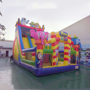 <span class=keywords><strong>Castillo</strong></span> Inflable de PVC de Tamaño Personalizado, <span class=keywords><strong>Castillo</strong></span> Hinchable Grande con Pared de Escalada, Parque de Atracciones Inflable al Aire Libre con Diseño de Dibujos Animados - Product Image 2