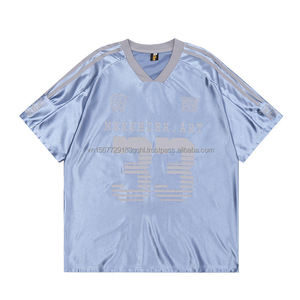 Camiseta de Fútbol Deportiva Retro, Transpirable, de Secado Rápido, Anti-UV, de Manga Corta y Cuello en V, para Hombre y Mujer, Holgada, a la Moda, Combinable con Todo, Estilo Moderno - Product Image 4
