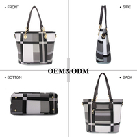 2025 Mode de haute qualité, Logo personnalisé Luxe femmes 6-en-1 mode Combo sac à main portefeuille ensemble Style décontracté avec deux poignées PU/