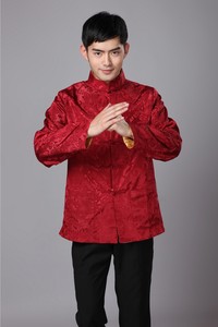 Tang costume traditionnel <span class=keywords><strong>chinois</strong></span> vêtements pour hommes chemise veste Double col Cheongsam haut rétro nouvelles année vêtements Kung Fu - Product Image 3