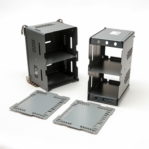 รับผลิตงานโลหะแผ่นตามแบบ CNC บริการดัดขึ้นรูป กล่องหุ้มอุปกรณ์อิเล็กทรอนิกส์แบบโมดูลาร์ กล่องโครงการอุตสาหกรรม โรงงานผู้ผลิต OEM ODM - Product Image 1