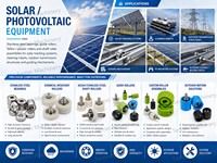 Roue de guidage en PU sur mesure, rouleau en nylon POM pour robot de nettoyage de panneaux solaires, tracker photovoltaïque résistant aux UV