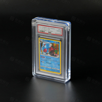 Étui magnétique en acrylique personnalisé avec affichage gradué porte-cartes boîte de rangement magnétique en acrylique pour cartes à collectionner TCG