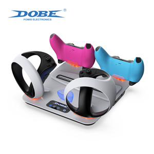Ventilateur de refroidissement multifonction DOBE pour PS5, chargeur de manette, station de charge <span class=keywords><strong>VR</strong></span>, support vertical pour PS5/<span class=keywords><strong>Slim</strong></span>/Pro, accessoires de jeu - Product Image 4