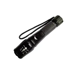 5 mode torch with t6 led zoomable USB charging 18650 battery aluminum flashlight