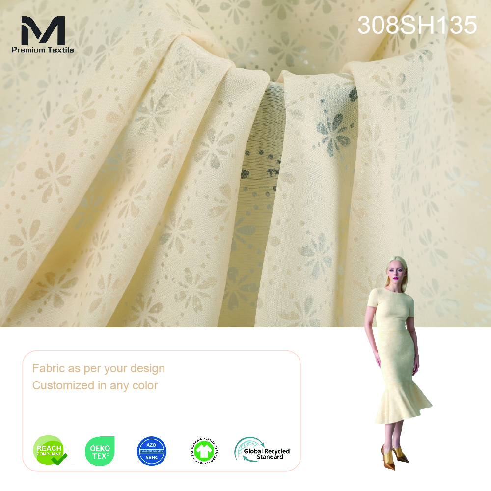 Ultra-Soft Organic Skin-Friendly Cotton Viscose Woven Fabric For Comfortable Luxurious Pajamas And Eco-Friendly Sh135# 308