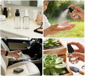 High-capacity 100ml 120ml 150ml <b>200ml</b> 250ml 500ml clear White Amber Blue PET Plastic Cosmetic Packaging Spray <b>Bottle</b> - Product Image 4