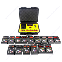 Système LED à 36 canaux pour feux froids ZZY, télécommande sans fil orange-jaune pour équipement de mariage, interrupteur de tir de feux d'artifice à fil de cuivre