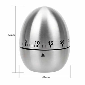 Bán Buôn Khuyến Mại Trứng Hẹn Giờ 60 Phút Thép Không Gỉ Trứng Đồng Hồ Nhà Bếp Cơ Khí Hẹn Giờ Thời Gian Nướng Nấu Ăn Nhắc Nhở - Product Image 5