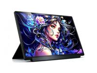 Nouveauté : Moniteur portable 1080p 15,6 pouces, type C, plug-and-play, extension d'écran double pour ordinateur portable, haut-parleurs intégrés pour le travail de bureau