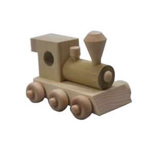 รถไฟของเล่นไม้ ของขวัญวันเกิดเด็ก ของตกแต่งบ้าน - Product Image 3