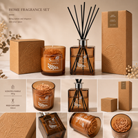 Coffret Cadeau Luxe Parfums d'Ambiance Hôteliers et SPA – Diffuseur à Bâtonnets et Bougie Parfumée Personnalisés – Fournisseur OEM Premium Direct Usine