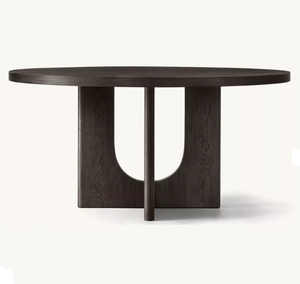 Table à manger moderne en chêne de <span class=keywords><strong>Bretagne</strong></span> RH OEM, 6 places, fabriquée à la main, écologique, meubles pour la maison, appartement, restaurant, villa et hôtel - Product Image 2