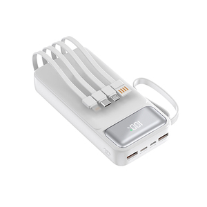Batería Externa Portátil de Polímero de Litio de 20000 mAh de Alta Calidad con Carga Rápida PD de 22.5 W, Pantalla Digital y Cable USB Integrado - Product Image 1