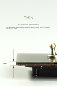 Type 86 Brass Retro Bronze Pull <b>Switch</b> Lever Vintage <b>Light</b> Toggle <b>Switch</b> Wall Socket - Product Image 4