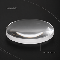 16mm F40 Optical Glass Convex Lens Precision Focusing Level Instrument Tools Measuring Equipment Parts Competitive Price