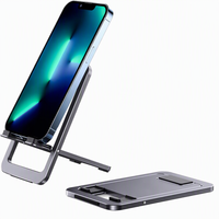Support de téléphone réglable en alliage d'aluminium, pliable et portable pour smartphones et consoles de jeu, vente en gros OEM