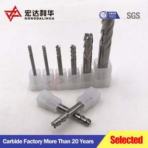 Fraise à revêtement en carbure à cannelures hélicoïdales, en alliage solide cémenté, outil de coupe indexable pour machine CNC - Product Image 3