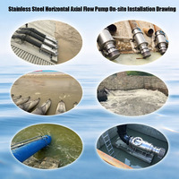 Pompe Axiale Submersible Haute Efficacité SUBEAST WQ OEM, Grand Débit, Faible Hauteur de Refoulement, Contrôle des Inondations Intenses, Acier Inoxydable, Basse Pression