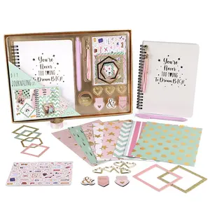 2023 Idéias De Novos Produtos Caneta Bonito e Jornal Notebook Kids Papelaria Gift Set para Meninas Crianças Adolescentes Fornecedores