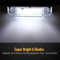 4 "10cm Ultra Thin 6 Led Utility Light Bar Sealed Marine Boat Lights Trailer Car Rv Pickup Side Marker Dome Light