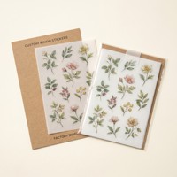 Feuille d'autocollants Washi personnalisés 3D en relief avec UV sélectif, 1200 DPI, finition brillante, vernis translucide, finition mate, faible MOQ, pour journalisation