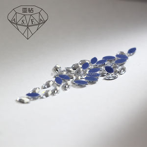 ASFA15 Navette Strass thermocollants 3*6 MM pour machine à thermocoller, pour la décoration de vêtements - Product Image 4