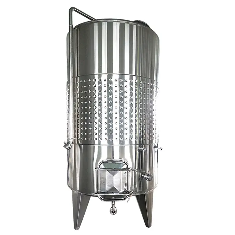 Tanque de fermentacion para vino Nuevo diseno de acero inoxidable 5000L 6000L 7000L Tanque de fermentador de vino usado en China