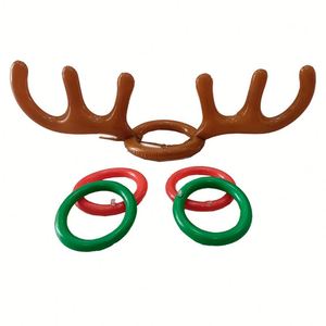 Inflatable Reindeer Antler <b>Ring</b> Toss Game Holiday Fun for Kids & Adults - Product Image 2