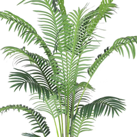 Vente en gros de bonsaïs en plastique de différentes tailles pour la décoration de jardin, plante à feuilles hawaïennes pour la décoration intérieure et extérieure, palmier artificiel