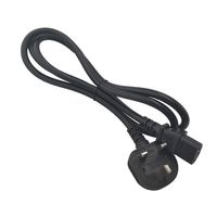 CORD UK-stroomkabel 1,5 meter zwart 0,75 mm puur koper+PVC voor laptop/desktopcomputer met IEC C13-stekker